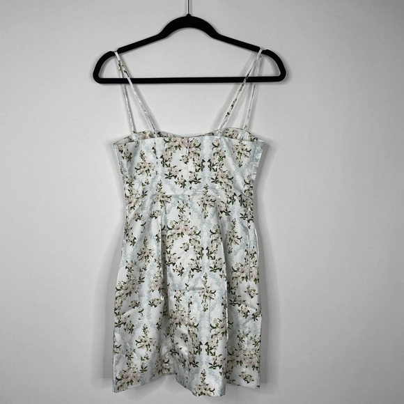 NWT Danielle Bernstein Dainty Floral Mini Slip Dress A-Line White - Picture 7 of 14